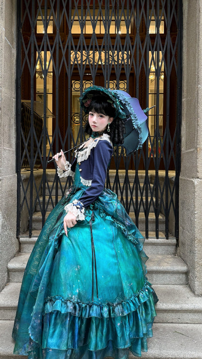 Unideer - Prelude - Elegant Lolita Bolero Jacket with Lace Ruffle Frill