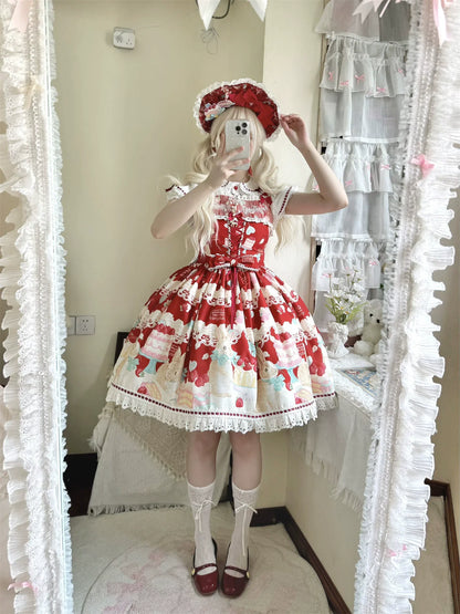 Dark Star Island - Honey Bunny Cake - Sweet Lolita JSK/OP/Strap SK/Shirt