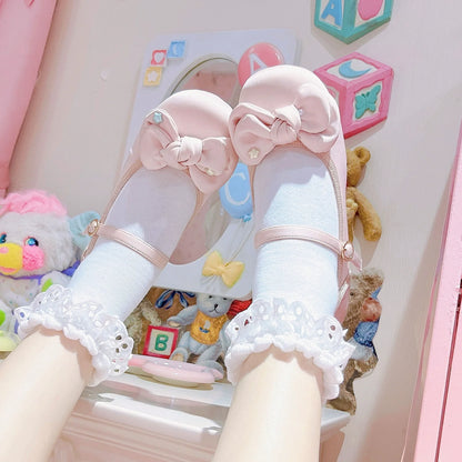 Dolly Doll - Little Fat Ding - Sweet Lolita Shoes Low Heel Round-toe Shoes