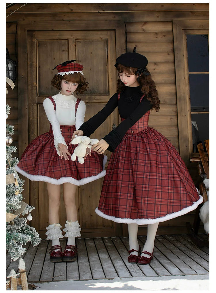 With PUJI - Snowfall - Winter Lolita Sweater Long Sleeve Knitted Innerwear