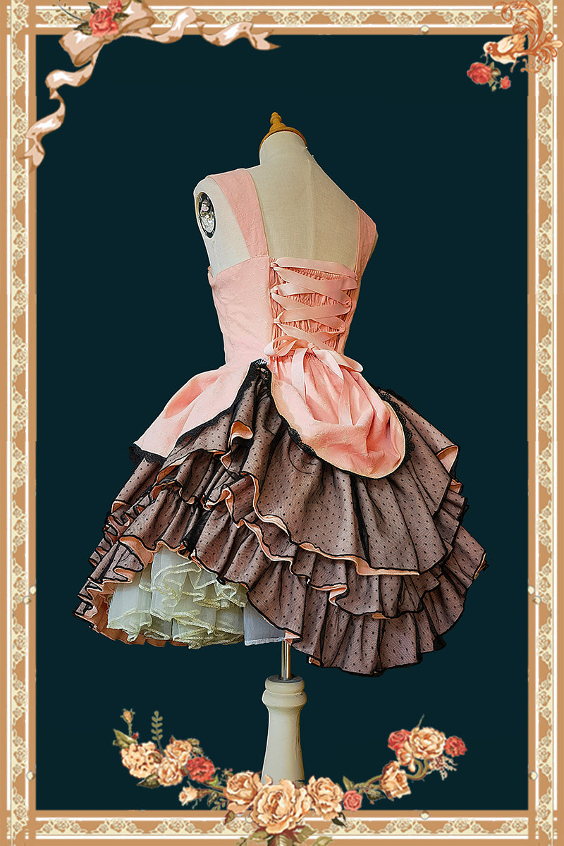 Infanta - Waltz - Classic Lolita JSK Tiered Dress with Bunny Ear Blouse