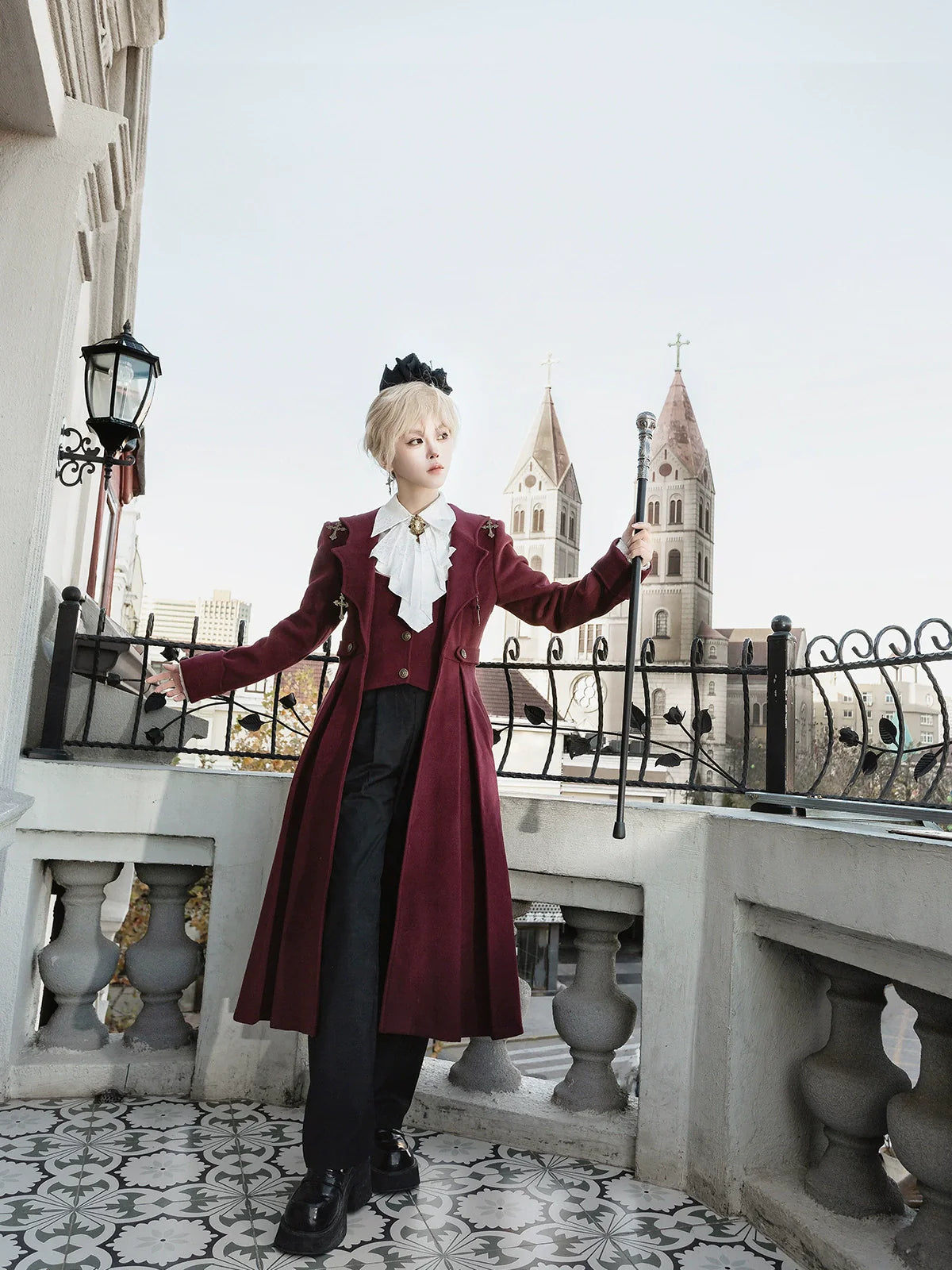 Cornfield Lolita - The Legend of Dracula - Gothic Ouji Lolita Winter Coat Set