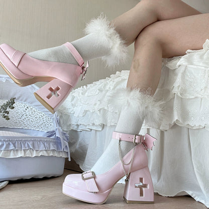 Bingo Lulu - Late Century Sweetheart - Punk Lolita High Heels Mary Jane Lolita Shoes