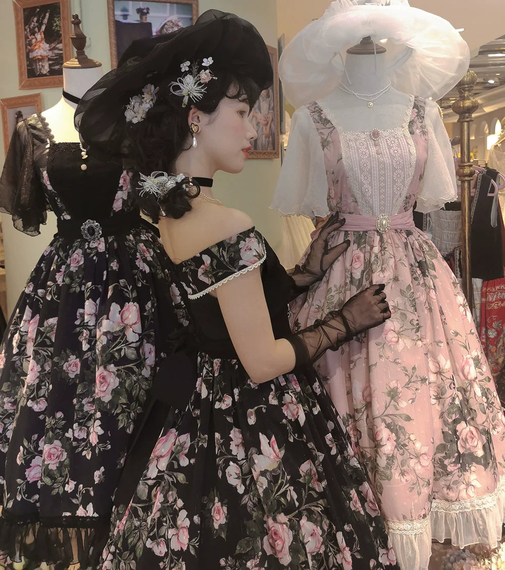 Miss Point - French Rose - Elegant Lolita JSK Dress