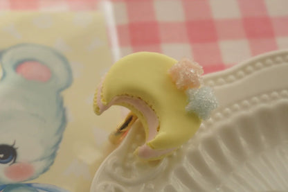 Cat Tea Party - Kwaii Lolita Accessories Moon Lollipop Clay Necklace Ring