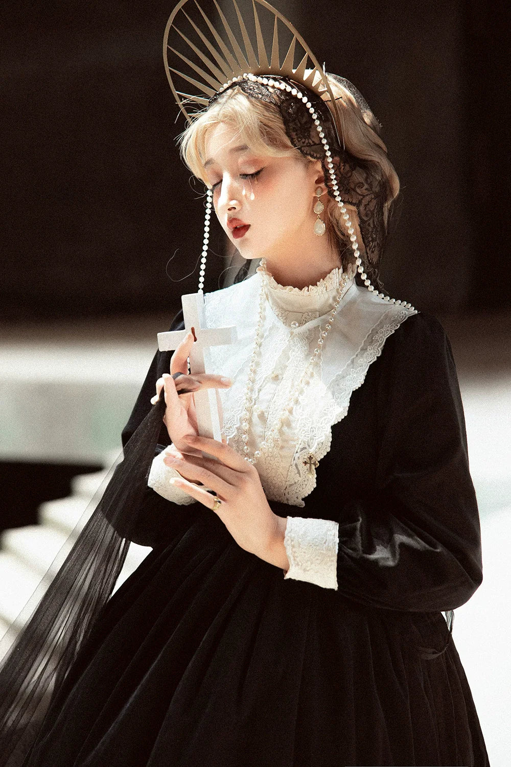 Miss Point - Customized Lolita Dress Vintage Elegant Velvet OP Dress