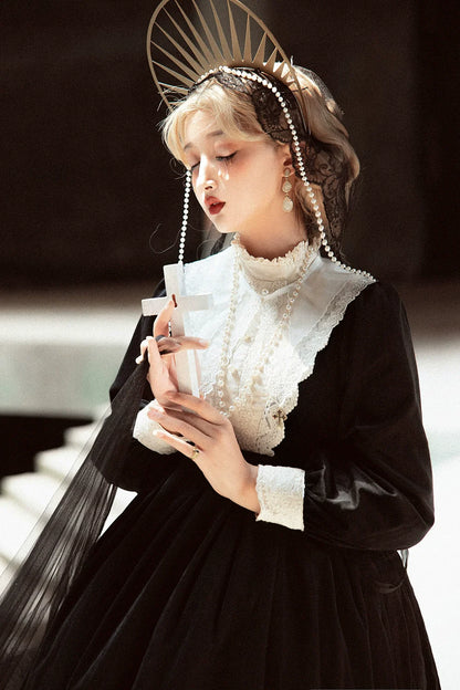 Miss Point - Customized Lolita Dress Vintage Elegant Velvet OP Dress