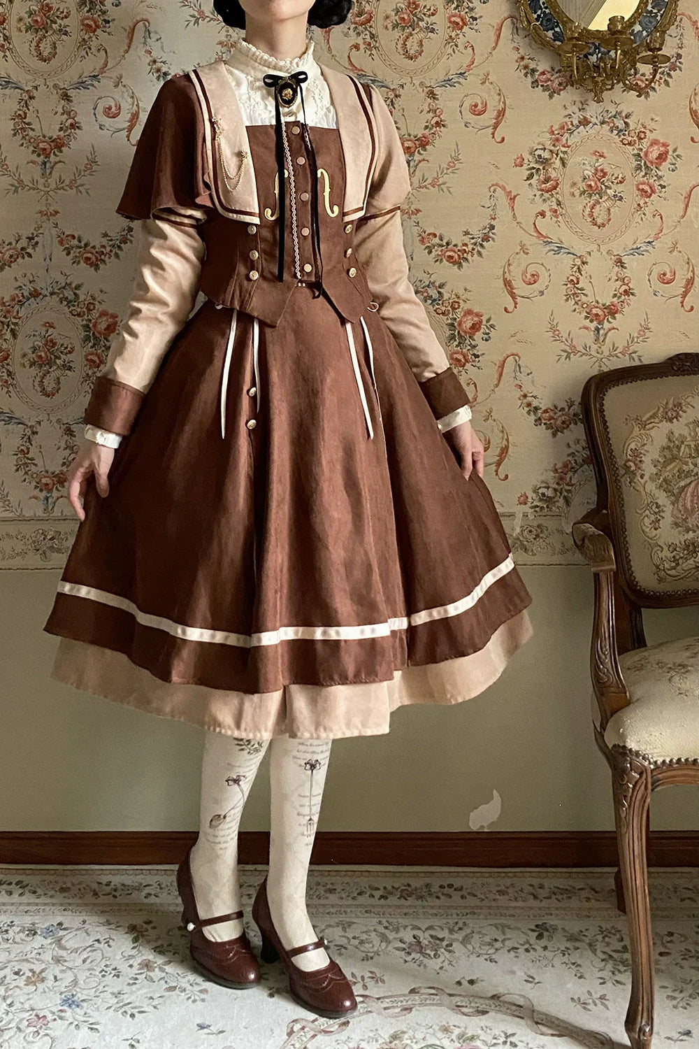 Miss Point - Elegant Lolita Coat - Golden Movement Customized Short Coat
