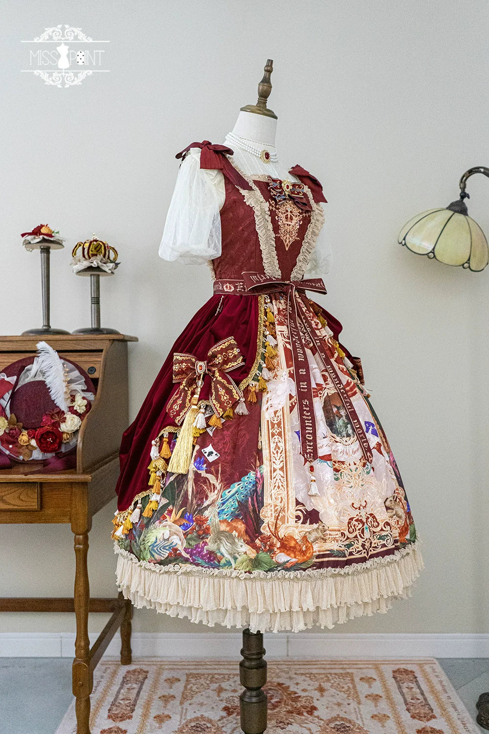 Miss Point - Kaleidoscope - Retro Lolita Dress Oil Painting Print JSK Dress Customized