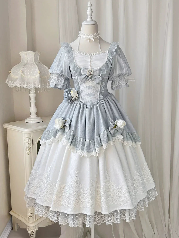 Rose Island - Fairytale Dance - Princess Lolita OP Halter Neckline Dress
