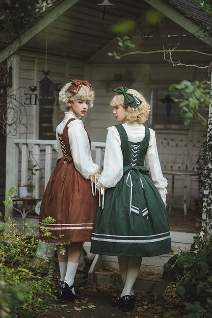 Miss Point - Customized Lolita Jumper Dress - Elegant College Lolita JSK