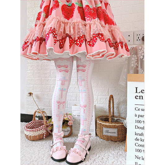 Roji roji - Sweet Bow Lolita Thigh stockings