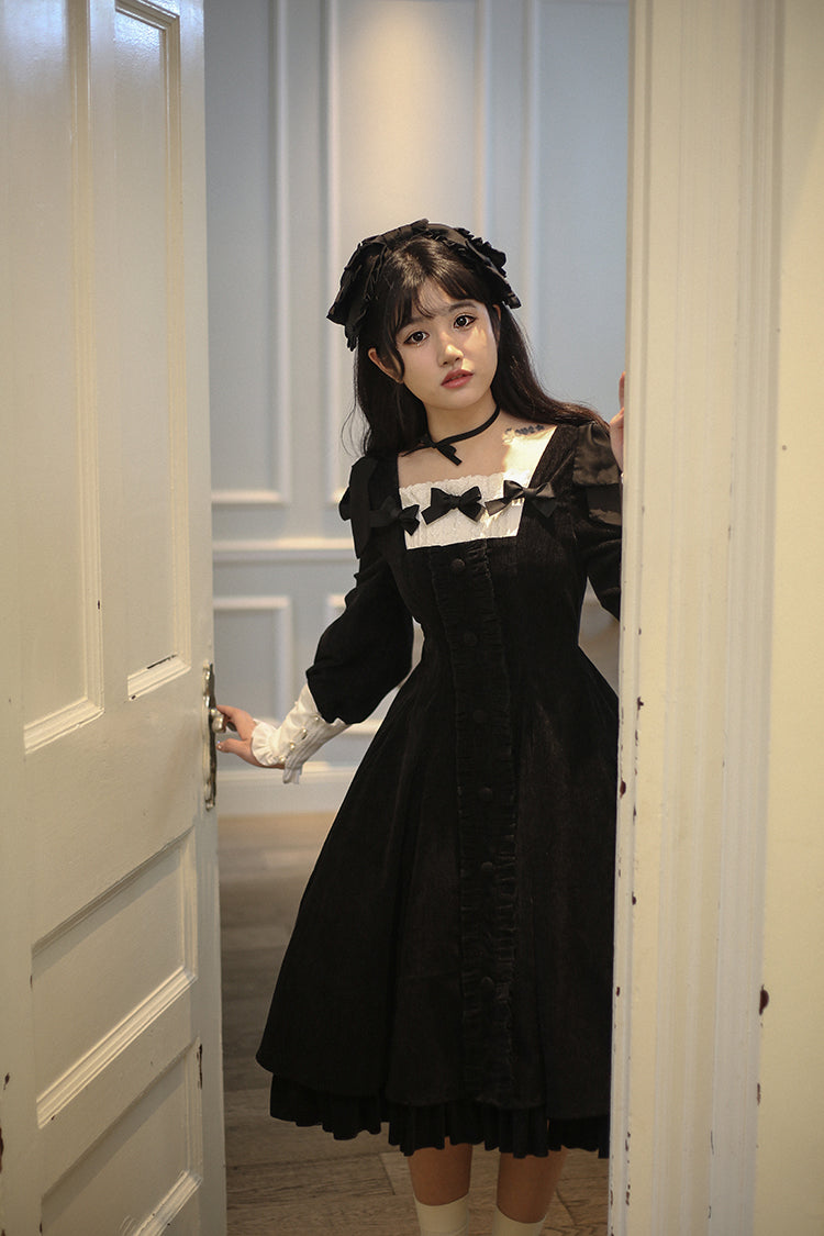 Sweet Wood - Annie's Gift - Elegant Velvet Lolita OP Dress