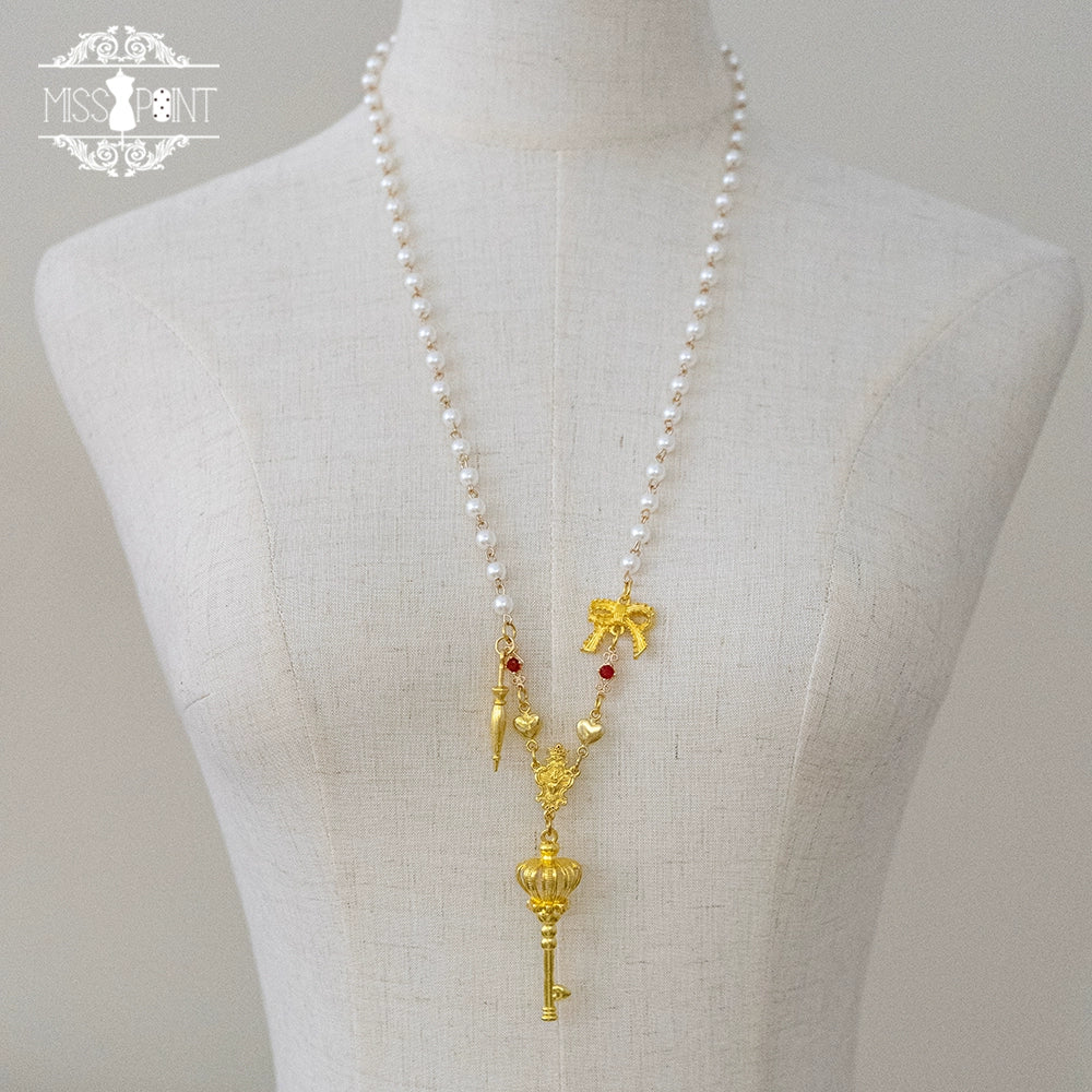 Miss Point - Kaleidoscope - Retro Lolita Headdress Bonnet Set and Necklace