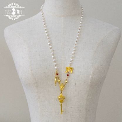 Miss Point - Kaleidoscope - Retro Lolita Headdress Bonnet Set and Necklace