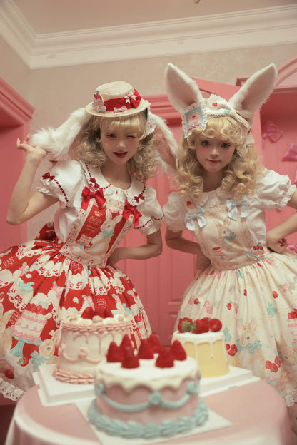 Dark Star Island - Honey Bunny Cake - Sweet Lolita JSK/OP/Strap SK/Shirt