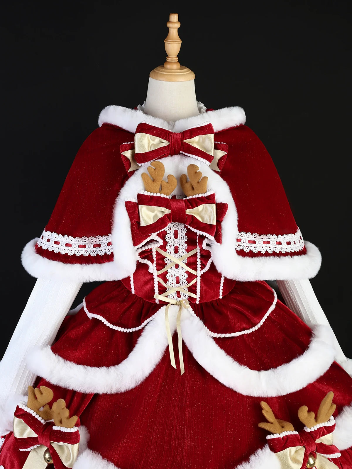 Matutu - Sweet Lolita JSK Suit Christmas Lolita Cape and Dress