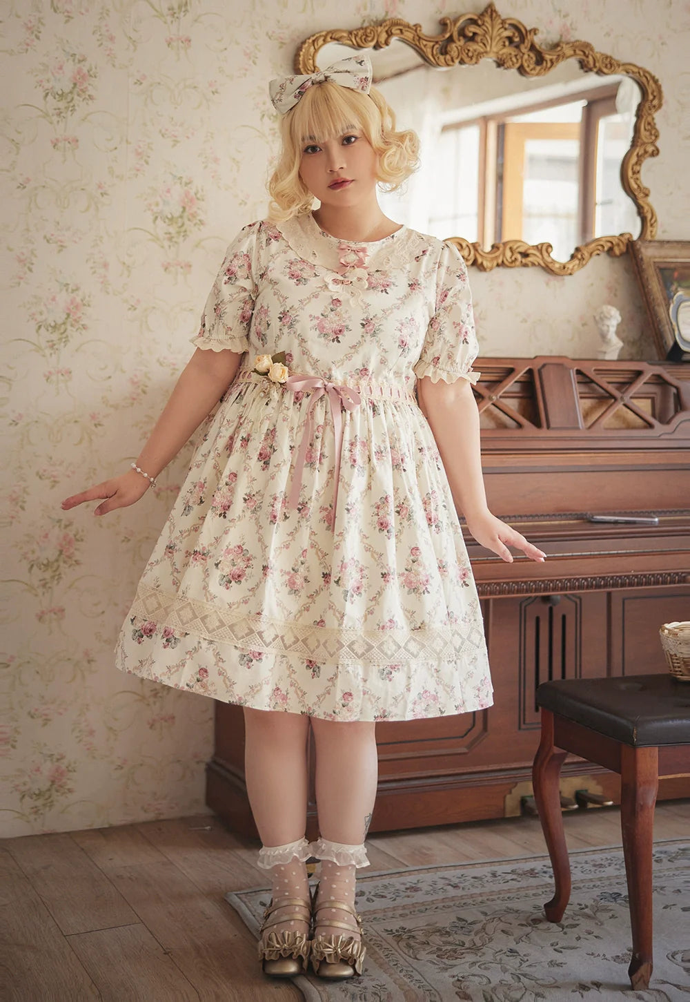 Miss Point - Customized Elegant Lolita OP Dress Cute Daily Girl Short Lolita Dress