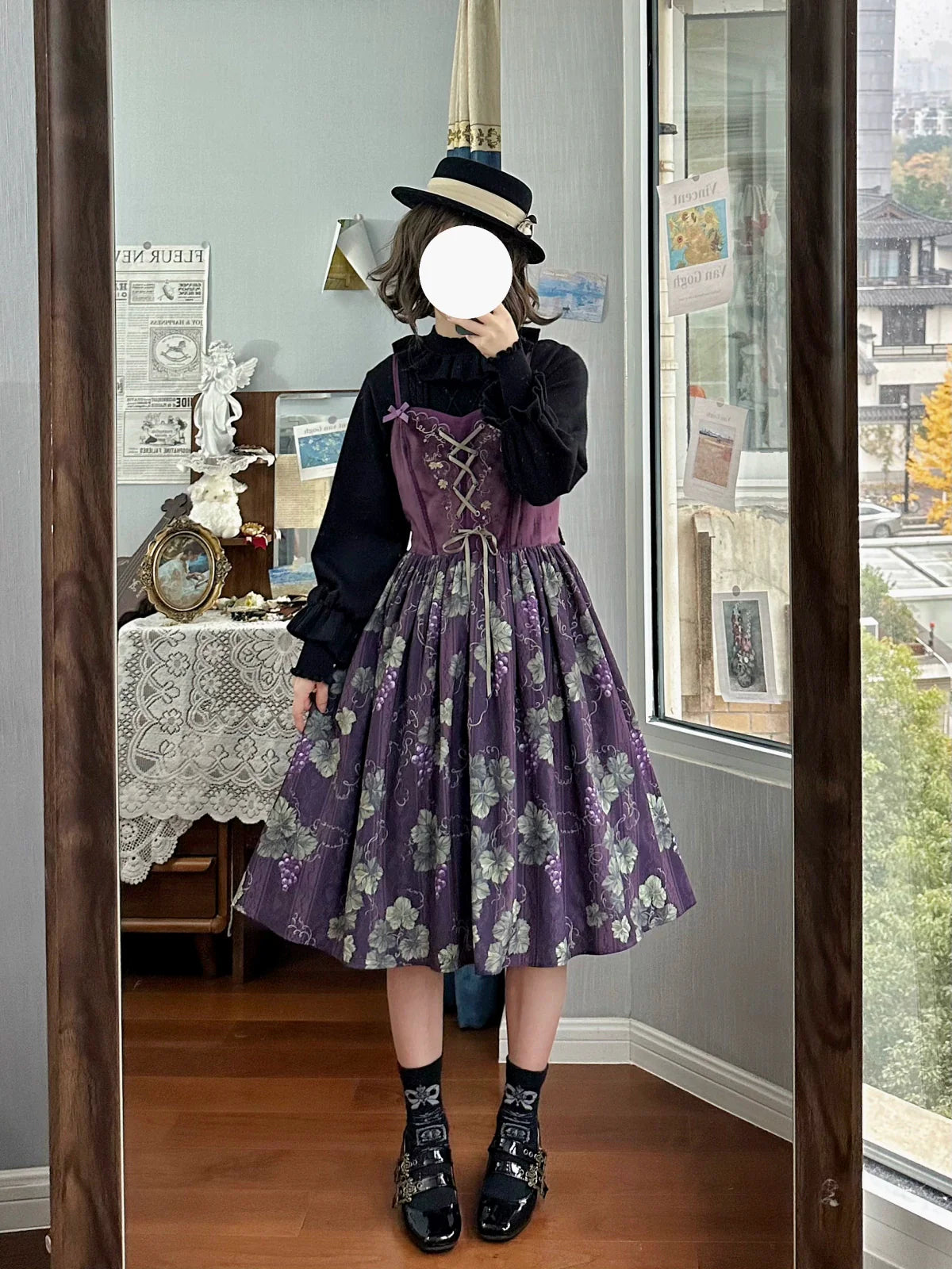 Forest Fluorescent Carps - Sweet Lolita Sweater Autumn and Winter Lolita Inner Wear