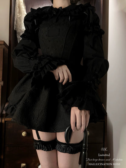 Nololita - Nightingale - Old School Lolita Shirt with Detachable Sleeves