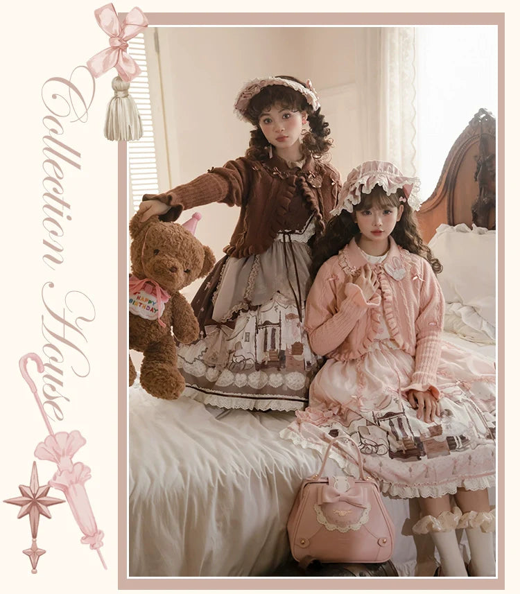 Mademoiselle Pearl - Lovely Lolita Dress OP Cloak Blouse SK Set