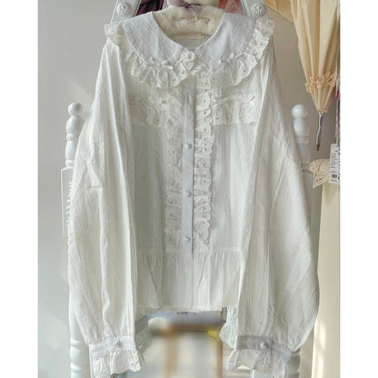 MIST - Sweet Lolita Blouse Doll Collar Multicolor