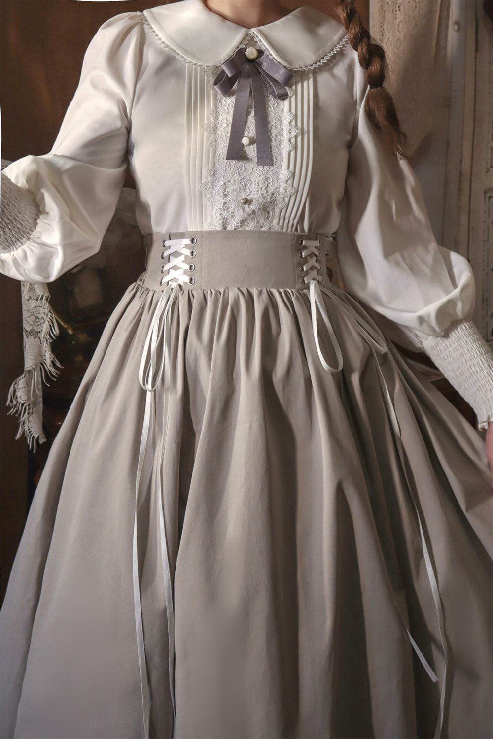 EESSILY - Countess's Autumn Tour - Retro Lolita Embroidery Long SK