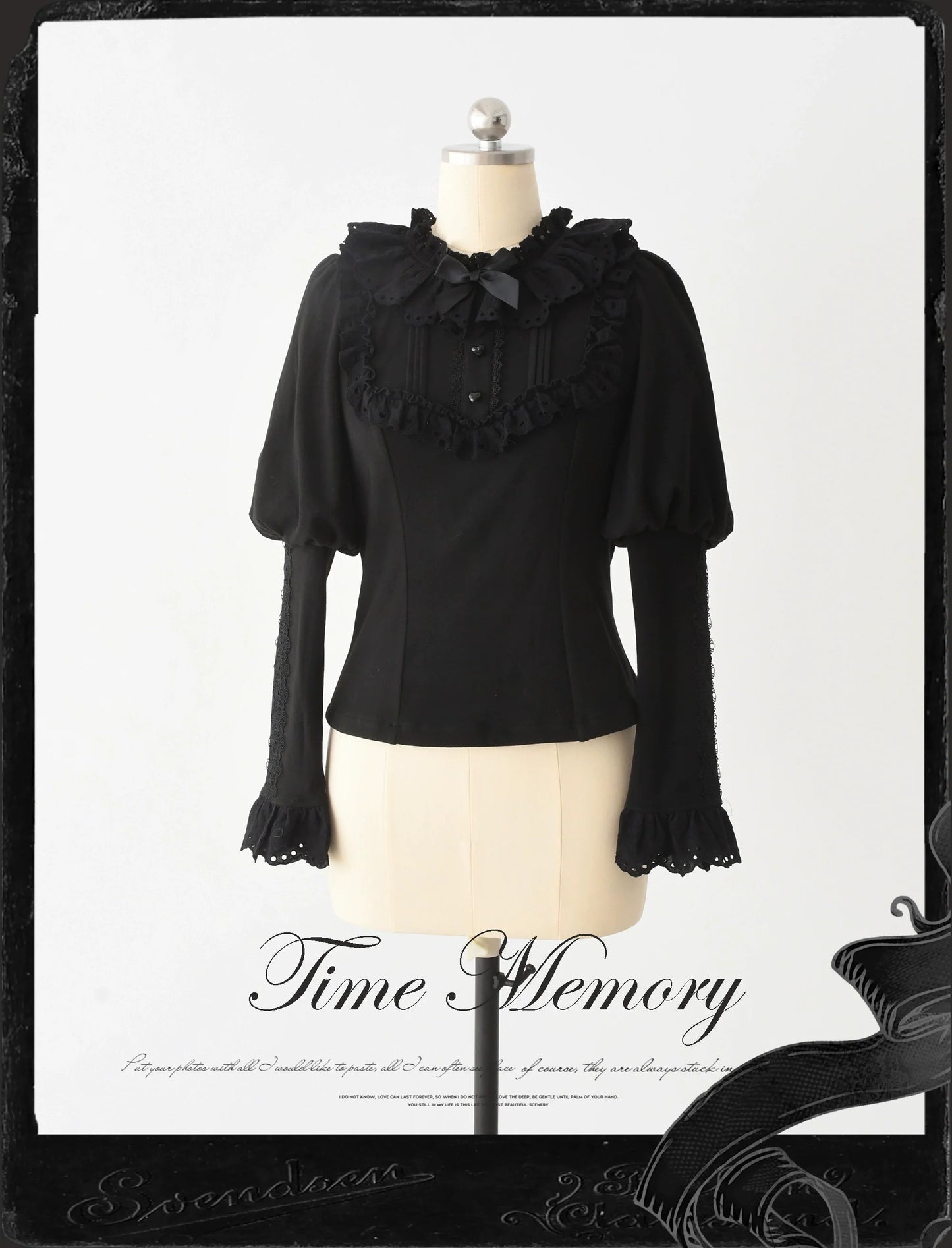 Time Memory - Cozy and Warm - Elegant Lolita Shirt Slimming Mutton Sleeves Blouse