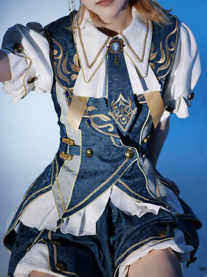 Your Princess - Contract Magic - Jacquard Ouji Lolita Vest Outfit