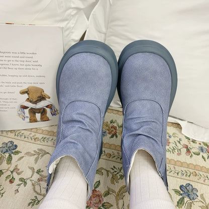 Dolly Doll - Ponyo - Winter Casual Lolita Boots Bow Thick Sole Shoes