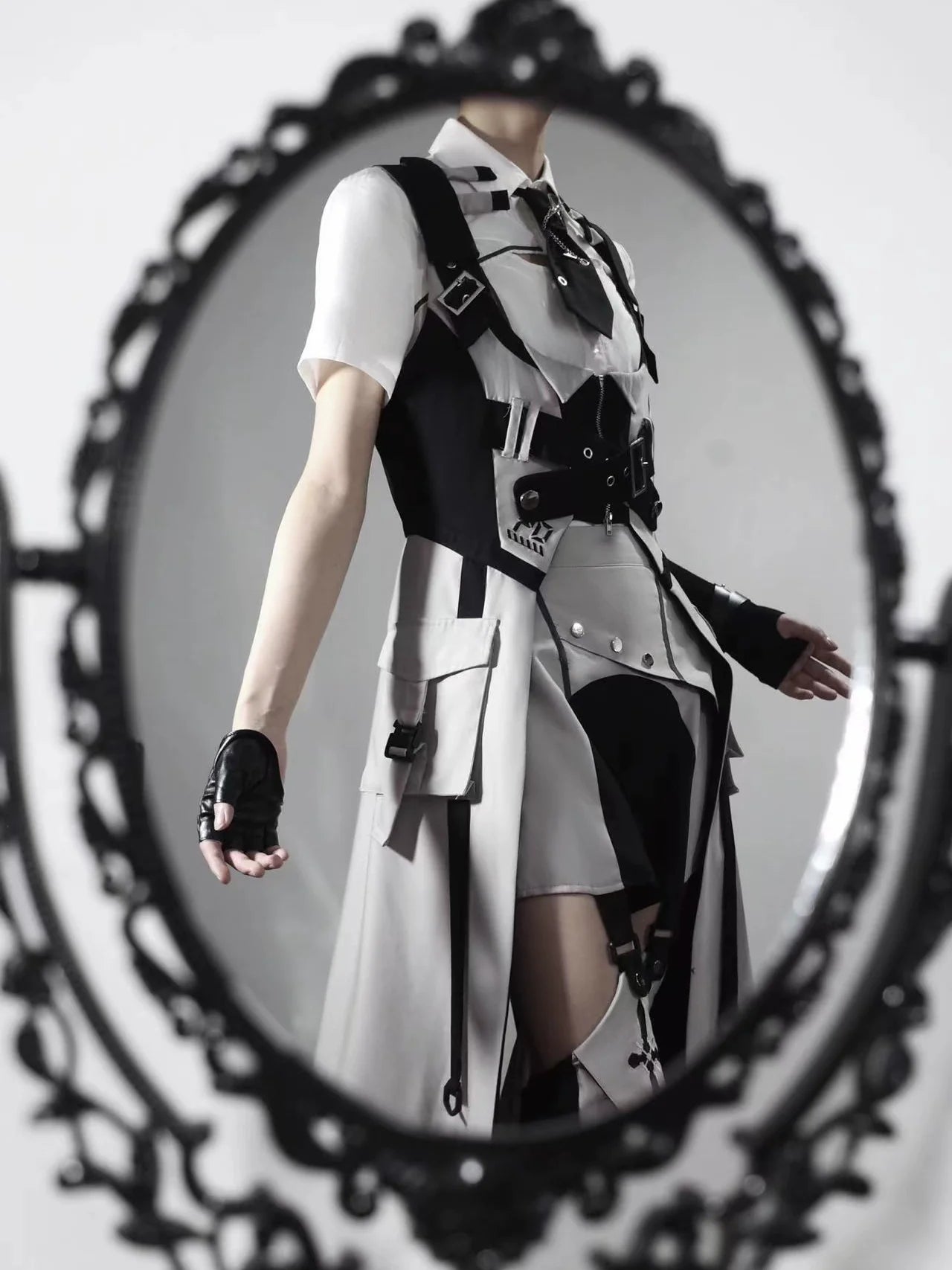 Letters from Unknown Star - Sky Core Record - Ouji Lolita Shorts Suits Short Sleeve Dress Set