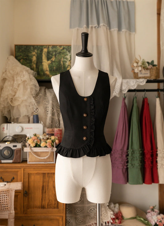 Forest Wardrobe - Forest Basket - Elegant Lolita Vest Autumn/Winter Versatile Waistcoat