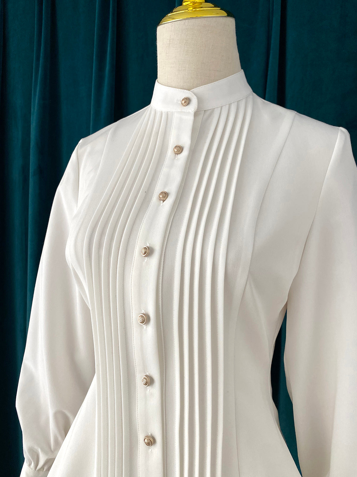 Little Dipper - Elegant Lolita Mutton Sleeve Stand Collar Blouse