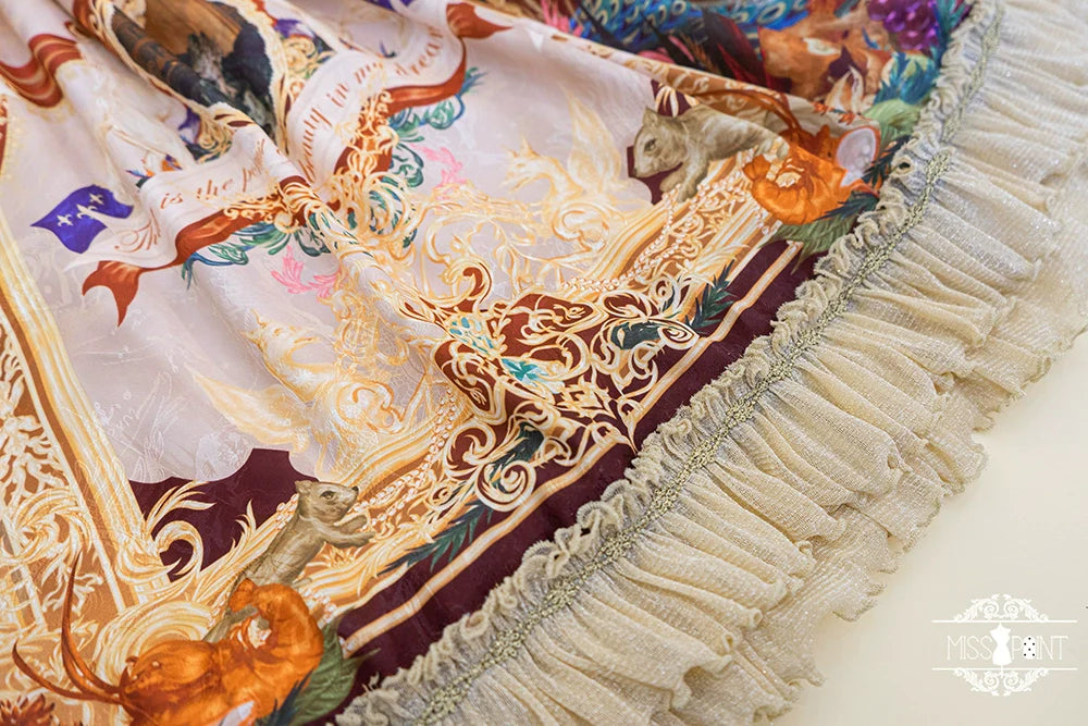 Miss Point - Kaleidoscope - Retro Lolita Dress Oil Painting Print JSK Dress Customized