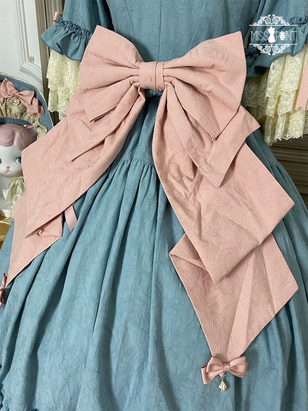 Miss Point - Lilyka Garden - Classic Lolita OP Dress Set Elegant Floral Wall Princess Sleeve