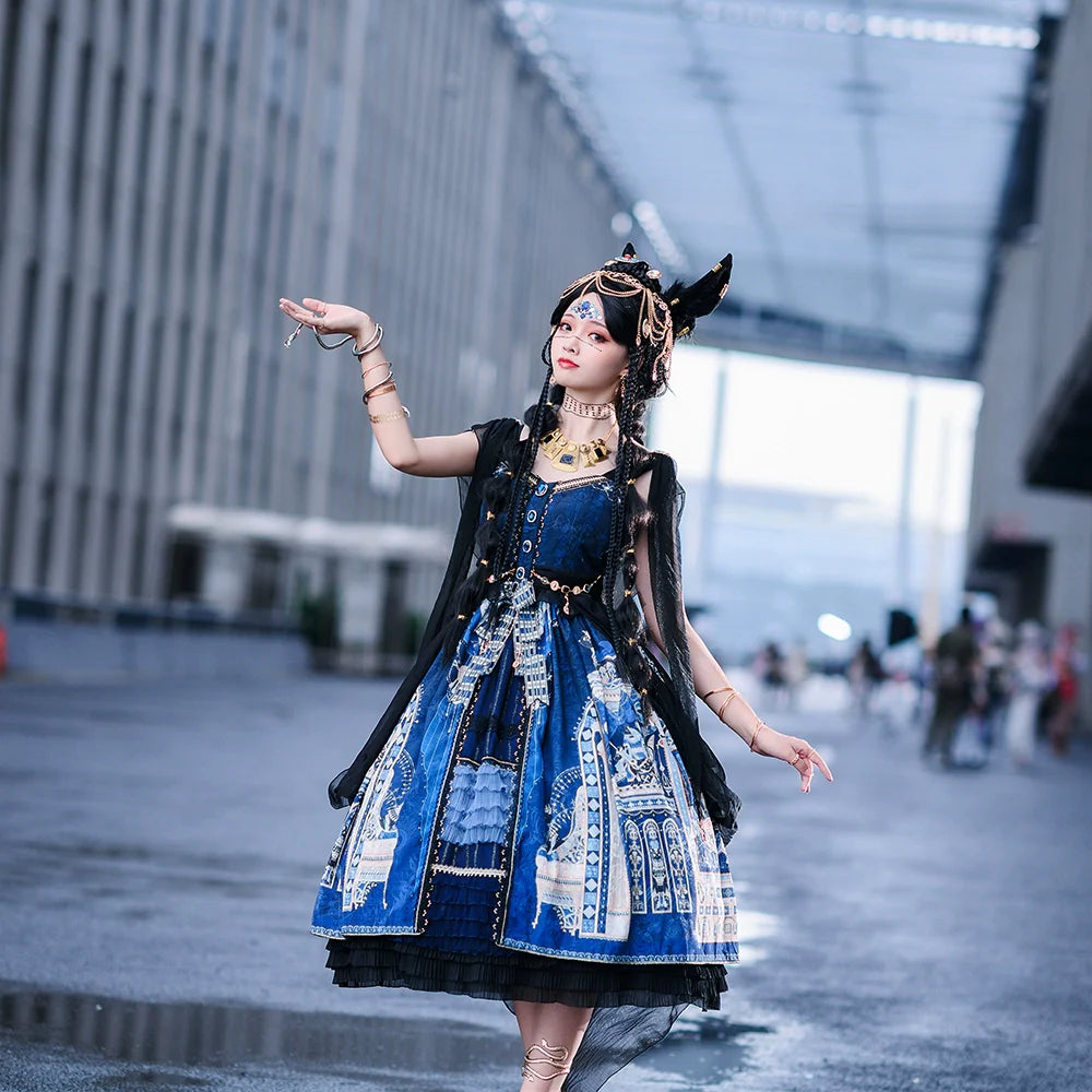 Miss Point - Dusk Best - Egyptian Lolita Dress Set Gorgeous JSK