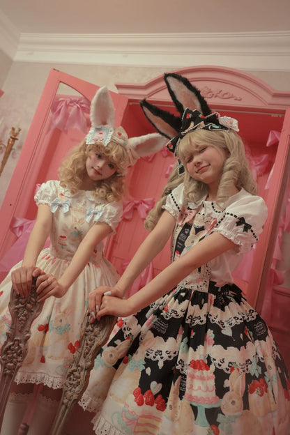 Dark Star Island - Honey Bunny Cake - Sweet Lolita JSK/OP/Strap SK/Shirt