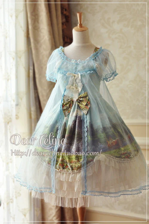 DearCeline - Midsummer Night's Dream - Daily Lolita Organza Covering Smock