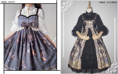 Kencrlo - Dim Moonlight - Classic Lolita Chiffon Yarn Inner Blouse