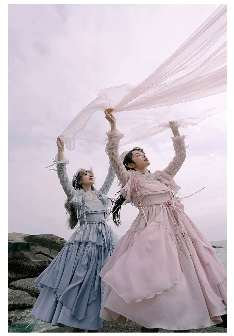 Nuit De Cellophane - A Thousand Moonfalls - Elegant Lolita JSK Dress Thin Cardigan