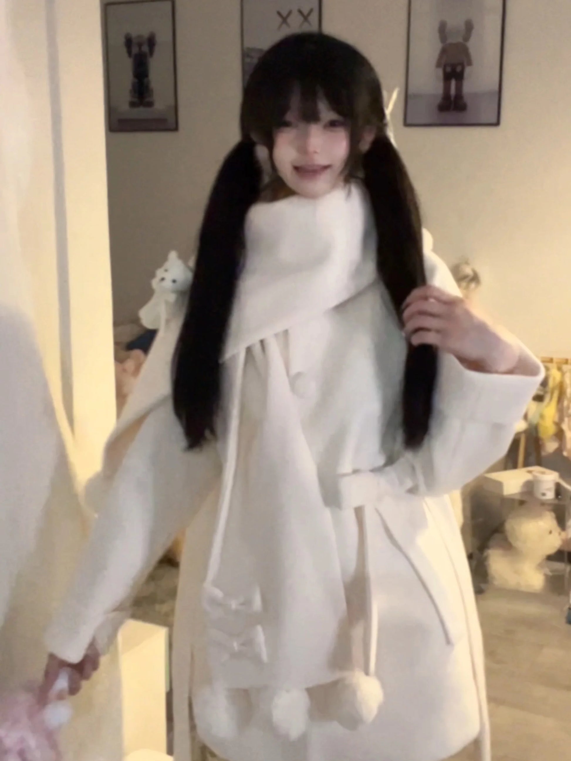 Platycodon House - Winter Sweet Lolita Coat Long Scarf Outerwear