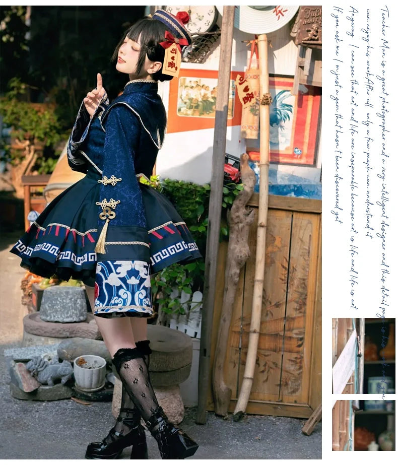 Sakurahime - Little Zombie - Zombie Lolita Jumper Dress Cute Lolita Coat Set