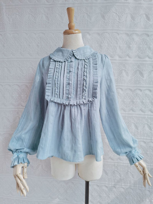 Yilia - J-fashion Ruffle Cotton Lolita Blouse