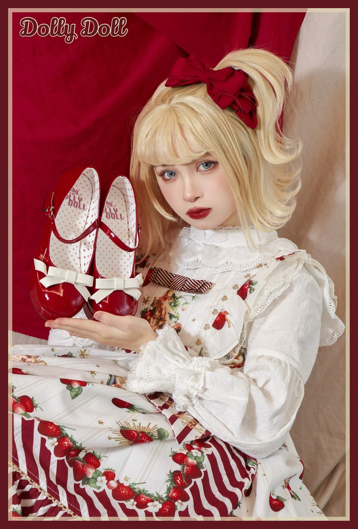 Dolly Doll - Lovers' Gift - Round Toe Middle Heel Mary Jane Lolita Shoes