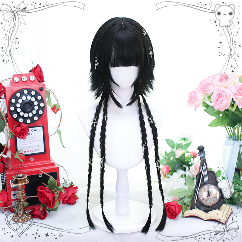 Dalao Home - Moon Night - Lolita Highlights Bang Short Wigs