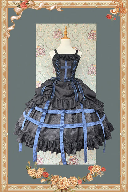 Infanta - Lilith's Cage - Gothic Lolita JSK Dress & Blouse