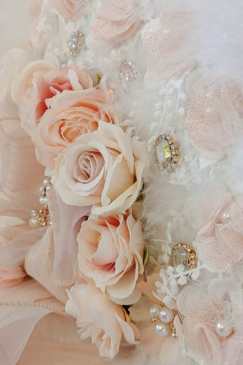 Cat Fairy - Elegant Lolita BNT Handmade Tea Party Necklace and Feather Fan