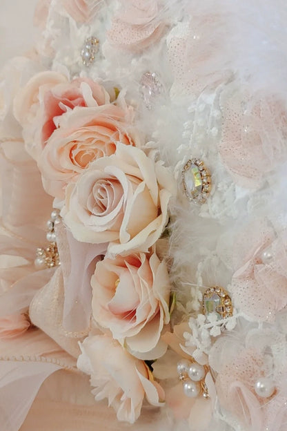 Cat Fairy - Elegant Lolita BNT Handmade Tea Party Necklace and Feather Fan