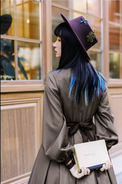 With PUJI - A lazy Trial - Classic Elegant Lolita OP Set