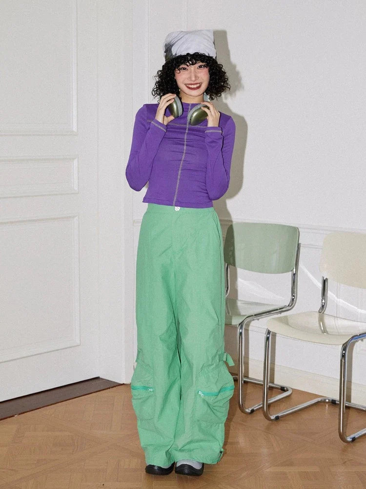 High waist slim casual pants【s0000006549】